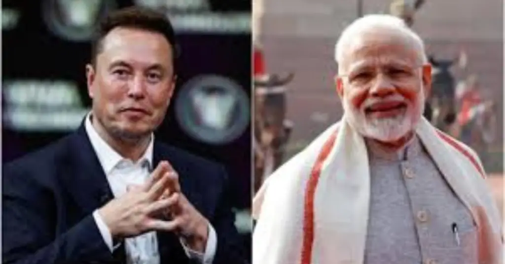 PM Modi Met Elon Musk in India
